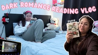 dark romance reading vlog 🖤 [upl. by Ahlgren]