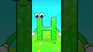 Alphabet Letter H  Quickly Learn Tracing Phonics Everything About ABC Letter H 🎩🐔🐎 shorts [upl. by Ahsenrad]