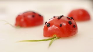 Créer une coccinelle avec une tomate [upl. by Aihcropal59]