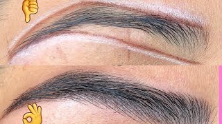 before amp after eyebrow microblading  I like result👌 [upl. by Sclater]