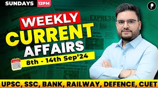 Weekly Current Affairs 2024  September 2024 Week 2  Parcham Classes Current Affairs parcham [upl. by Banquer]