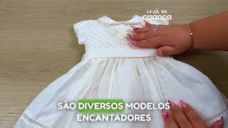 Vestido batizado  Anjos Baby [upl. by Arted]