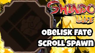 NEW KARMA SEALObelisk Fate Scroll Location  Fight  Shindo Life  ROBLOX [upl. by Namzzaj]