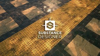 Tactile Pavement and Tiles  Faraz Shaikh  Substance Designer [upl. by Ardnassak108]