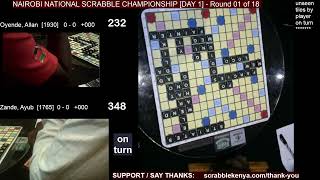 NAIROBI NATIONAL SCRABBLE CHAMPIONSHIP  2024 Day 1 [upl. by Selden]