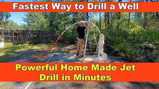 How to Drill a Well  Most Powerful Homemade Jet  Complete Guide [upl. by Leelaj]