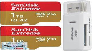 SanDisk 1TB 2 Pack Extreme microSDXC 190MBs UHSI Memory Card SDSQXAV1T00GN6MN Bundle Review [upl. by Myranda]