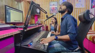 Gujarati  Hindi Mix  Live Singing  Jigisha Suthar And Pankaj Mistry  Sargam Music Studio [upl. by Amery637]