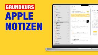 Apple Notizen Komplettes Tutorial für Anfänger MacOS [upl. by Ardnusal]