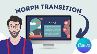 How to make slides with Morph transition in Canva [upl. by Yssirhc443]