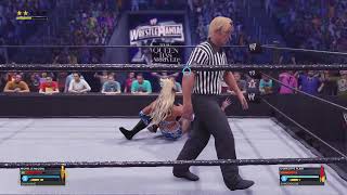 WWE 2K24 Michelle Mccool vs Charlotte Flair Online [upl. by Aynahs]