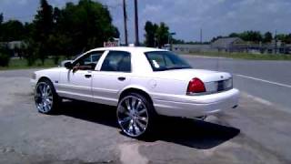 Crown Vic on 28s Millenia on 24s Magnum on 28s [upl. by Idnak]