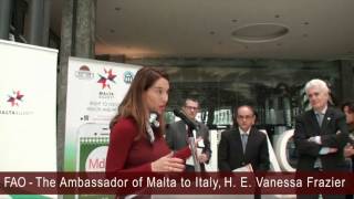 Ambassador of Malta to Italy H E Vanessa Frazier [upl. by Fachanan362]