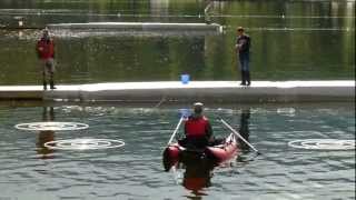 Henrik Haupt  Trout accuracy World Championship in flycasting Fagernes 2012 [upl. by Ares801]