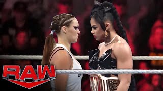 Ronda Rousey vs Bianca Belair  WWE Raw  FULL MATCH  WWE Sep 15 2024 [upl. by Kelci277]