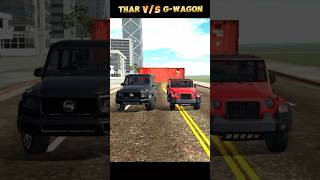 Thar vs GWagon JCB Crash  Indian Bike Driving 3D shorts indianbikedriving3d gaming [upl. by Agamemnon]