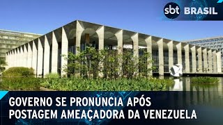 Governo se diz surpreso com tom ofensivo da Venezuela em postagem  SBT Brasil 011124 [upl. by Jerrol]