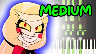 Stayed Gone – from Hazbin Hotel  Medium Piano Tutorial [upl. by Katusha]