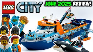 LEGO Whale amp So Much More  LEGO City Arctic Explorer Ship Review Set 60368 [upl. by Aneekat]