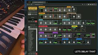 Moddelay and modwheel interaction a Behringer PRO800 tutorialish [upl. by Leakim]