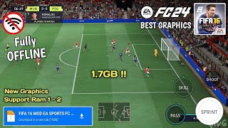 FIFA 16 Mobile Mod 24 android apk  data Obb Mediafire BIG UPDATE V4 Updated Graphics [upl. by Leeda]