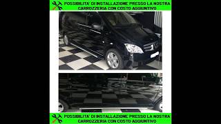 PEDANE LATERALI MERCEDES VITO VIANO W639 SWB LWB 2003 SOTTO PORTA ANTISCIVOLO INSTALLAZIONE [upl. by Phionna904]