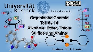 Einführung in die Organische Chemie Teil 8 Alkohole Ether Thiole Sulfide und Amine [upl. by Romano]