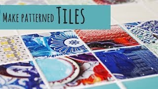 Make your own patterned tiles [upl. by Shaylyn]