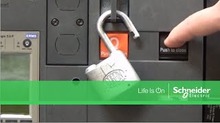 Locking Out Masterpact® NW Circuit Breakers  Schneider Electric Support [upl. by Je]