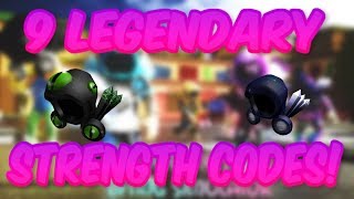 NEW 9 LEGENDARY STRENGTH CODES WORKING Roblox Dominus Lifting Simulator [upl. by Bergess]