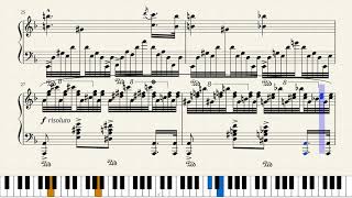 Adolf Henselt Etude Caracteristique Op 2 No 1 in D Minor Piano Tutorial  Sheets [upl. by Pascha779]