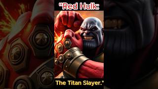 When red hulk defeats thanosmarvel youtubeshorts shorts [upl. by Bringhurst546]