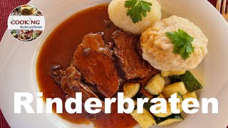 Rindsbraten  Rinderbraten  Schnellkochtopf  Sonntagsbraten  einfaches Osterrezept zum Nachkochen [upl. by Aeiram]