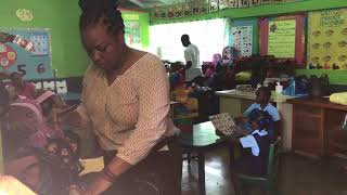 Nephew’s first day at Knox Junior School Spaldings Clarendon Jamaica  September 4 2017 [upl. by Pedro994]