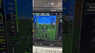 Práctica de VOR ingreso instrucción en un Evektor Harmony equipado con Garmin G3X [upl. by Thissa]