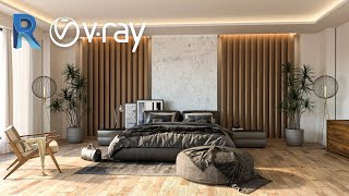 Vray for Revit  Bed Room Interior Rendering In Revit 2022 And Vray 5  1 [upl. by Ohcamac]