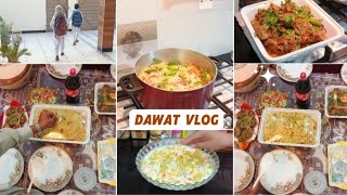 Special Dawat vlogDawat min kya bnyaAchari Chicken karahiFruit custard recipe💝 [upl. by Ydnic]