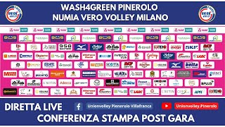 Conferenza stampa post gara  Wash4Green Pinerolo vs Numia Vero Volley Milano [upl. by Arica244]