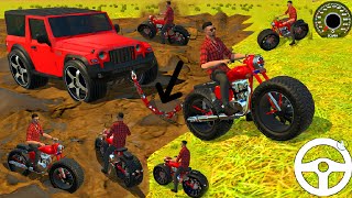 Driving Thar 4x4 Truck And bullet350 💥 Loaded on Truck In Game 💥 bullet350 4x4 thar gamingvideos [upl. by Hazeefah]