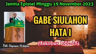 Jamita Partangiangan Epistel Minggu 19 November 2023 Jakobus 12225 haposanhutapea [upl. by Shawn]