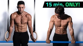 15 Minute MUSCLE UP Workout on Bars amp Rings All Levels  FOLLOW ALONG [upl. by Swen410]