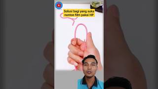 Membuat stand HP dari kawat hanger reaction idekreaktif lifehacks shorts [upl. by Ettenad]