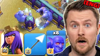 GIANT ARROW with BOWLERS in CLAN WAR SMASHES BASES in Clash of Clans [upl. by Jeremie217]