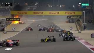 ACCIDENTE ROMAIN GROSJEAN ROMAIN GROSJEAN CRASH  Formula 1 Bahrain GP [upl. by Pavlish527]