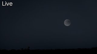 Live Footage Partial Lunar Eclipse Peak  18 september 2024 [upl. by Ahseuqal]