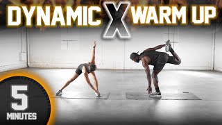 5 Minute Full Body Dynamic WarmUp Stretch [upl. by Suivat]