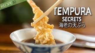 Tempura Shrimp Secrets 海老の天ぷら [upl. by Sladen81]