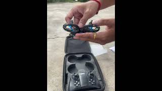 Unboxing amp Test Flight Outdoor Mini Drone 4DRC Vinci V8 Unique Toy [upl. by Euqinomahs]