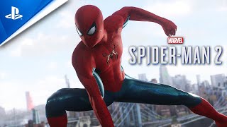 SpiderMan No Way Home Ending Suit Marvels SpiderMan 2 PS5 Free Roam Gameplay 4K [upl. by Dinny]