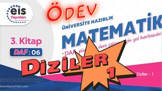 DİZİLER1 6 Föy ÖDEV 12 Sınıf Matematik EİS DAF YKS AYT 3 Kitap Mavi Set Gerçek Sayı Dizileri [upl. by Nevet]